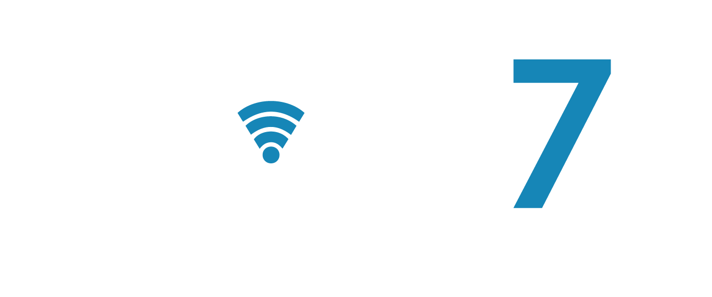 Track 7 White Logo